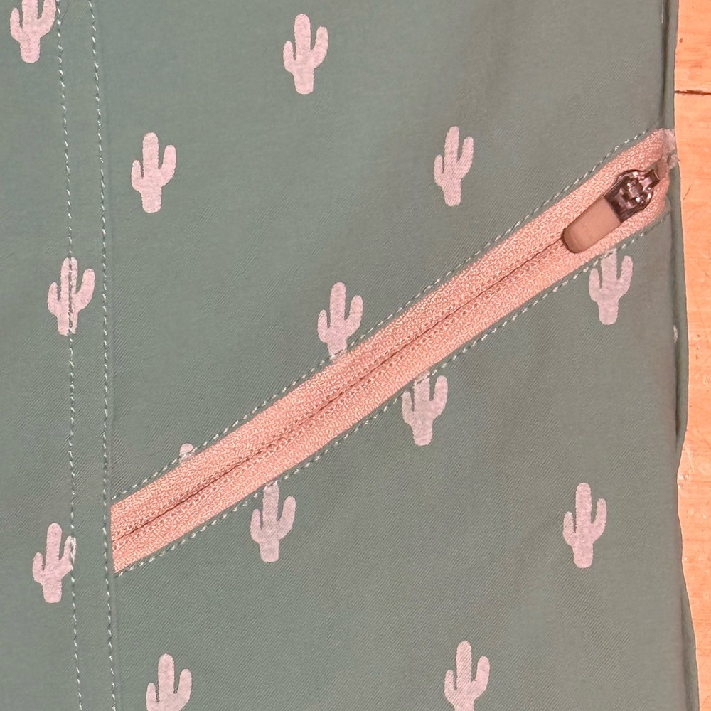 Green Patterned Shorts - image 4